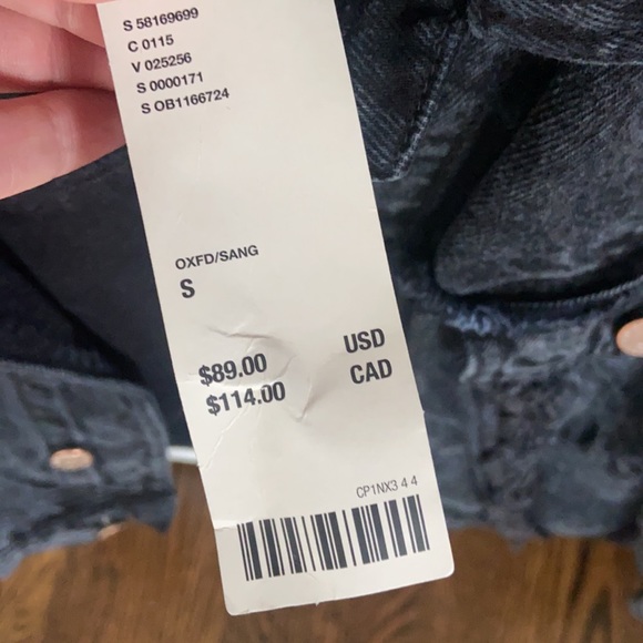 NWT Urban Outfitters BDG Brooke Denim Trucker Black Jacket - Picture 3 of 7